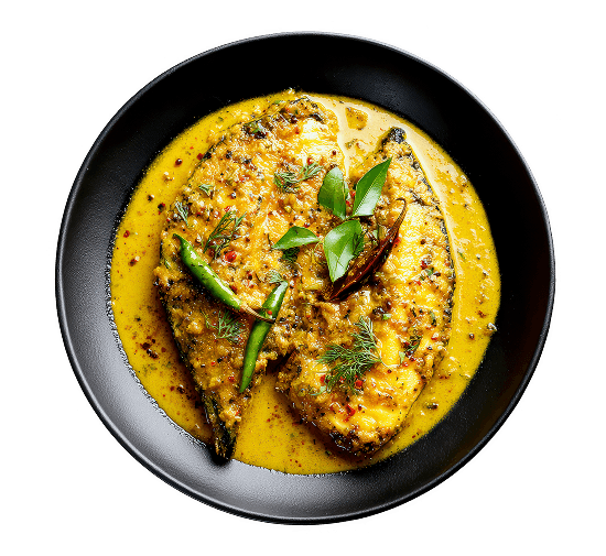 Filet de merlu en sauce safranée et courgettes en rondelles