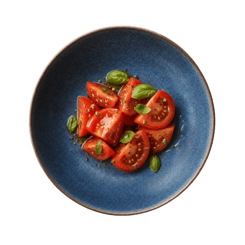 Salade de tomate et basilic 